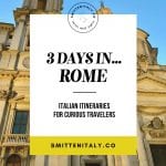 3 days in Rome Travel Guide